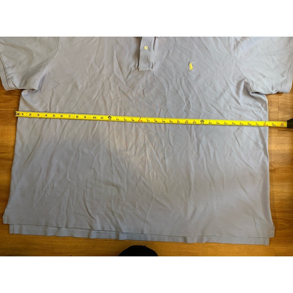 Polo Ralph Lauren Mens Size 5XB Corn Flower Blue‎ Short Sleeve Collared Shirt - Picture 4 of 4